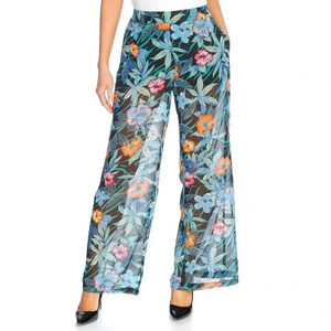 Marc Bouwer Printed Woven Sheer Leg Pants #4